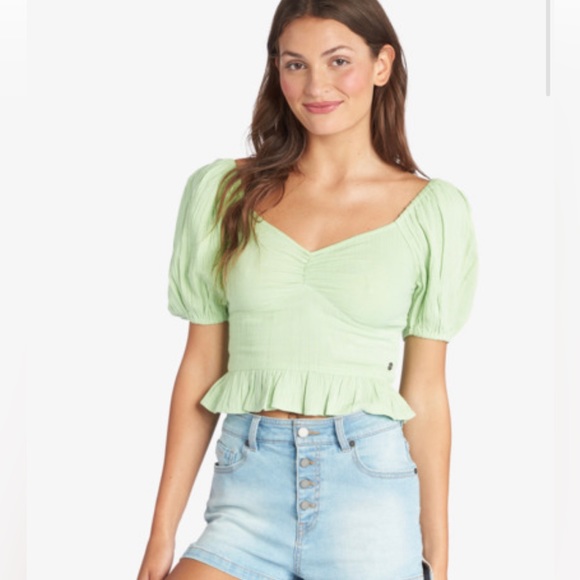 Roxy Puff Sleeve Top - Picture 5 of 9